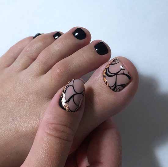 Pedicure 2021: colors, designs, stylish new items in the photo