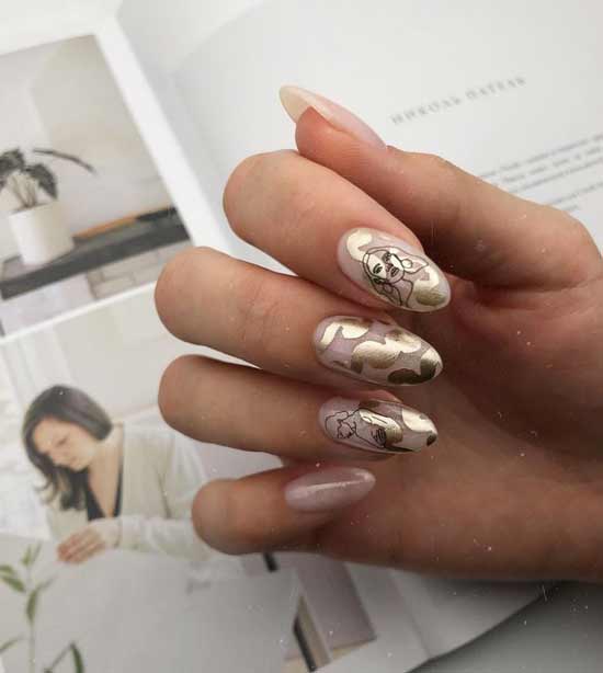 L'hiver sur les ongles longs