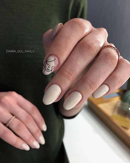 Manucure nude d'hiver 2021: photos des meilleurs designs d'ongles