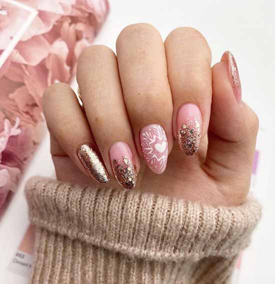 Manucure nude d'hiver 2021: photos des meilleurs designs d'ongles