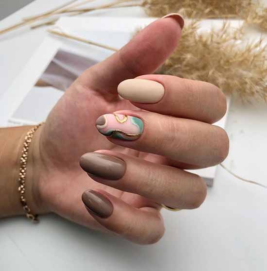 Manucure nude d'hiver 2021: photos des meilleurs designs d'ongles