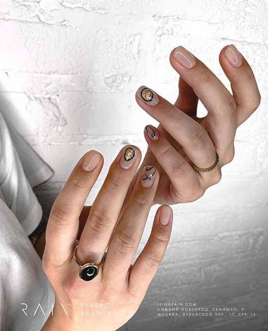 Manucure nude d'hiver 2021: photos des meilleurs designs d'ongles