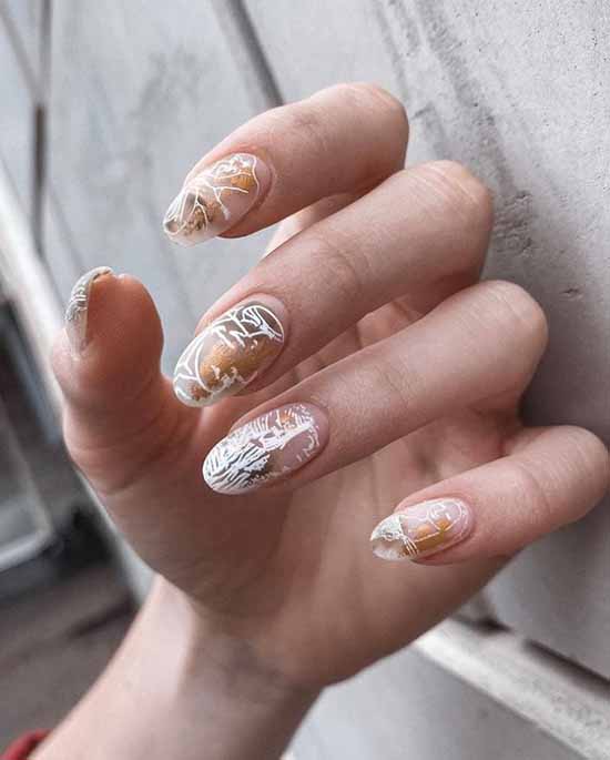 Manucure nude d'hiver 2021: photos des meilleurs designs d'ongles