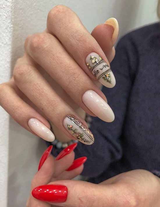 Manucure nude d'hiver 2021: photos des meilleurs designs d'ongles