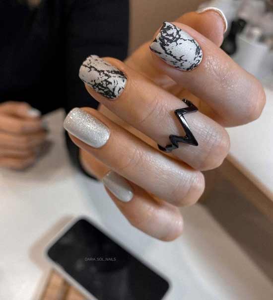 White manicure