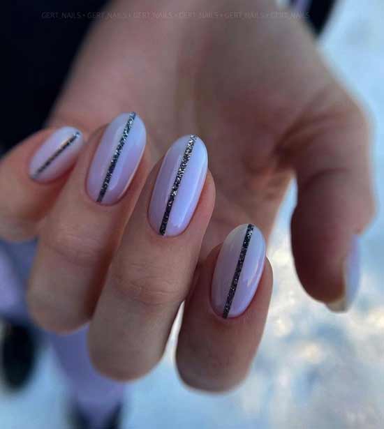 White with glitters and lines