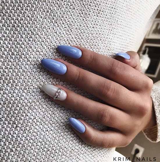 White glitter manicure: beautiful design in the photo, review