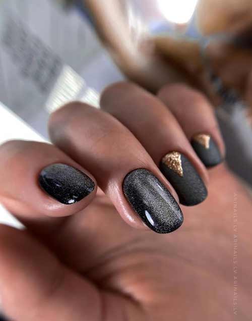 Black moon manicure