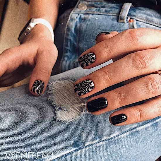 Black new manicure