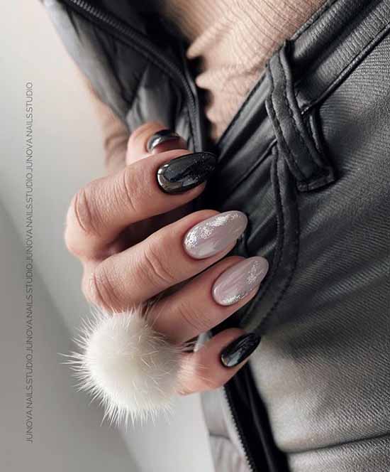 Black manicure 2021: photo, original design