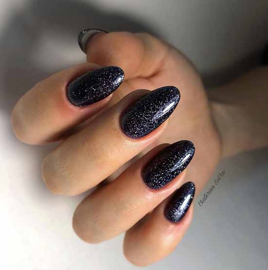 Black manicure 2021: photo, original design