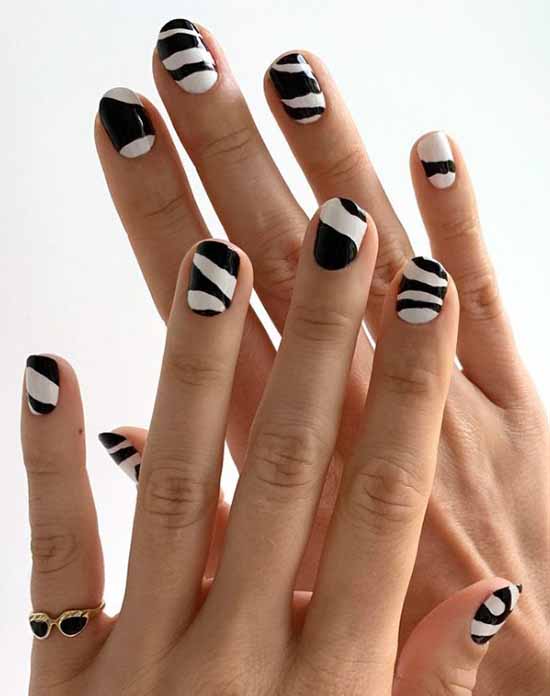 Black manicure 2021: photo, original design