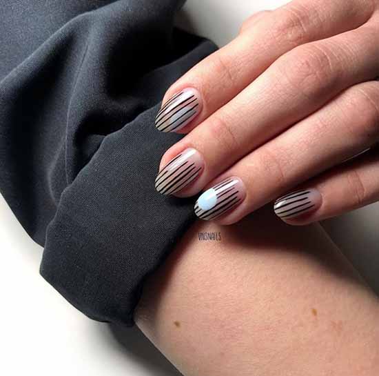 Medium nails elegant manicure