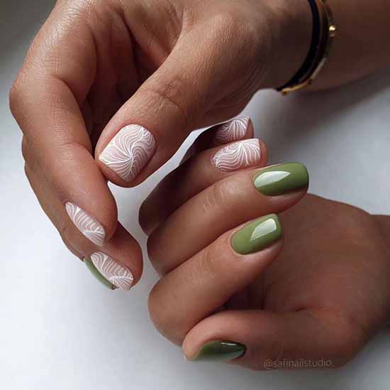 Elegant short manicure