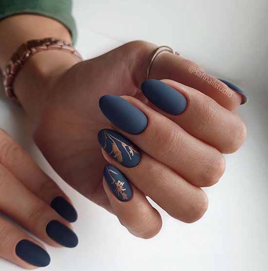 Elegant dark manicure