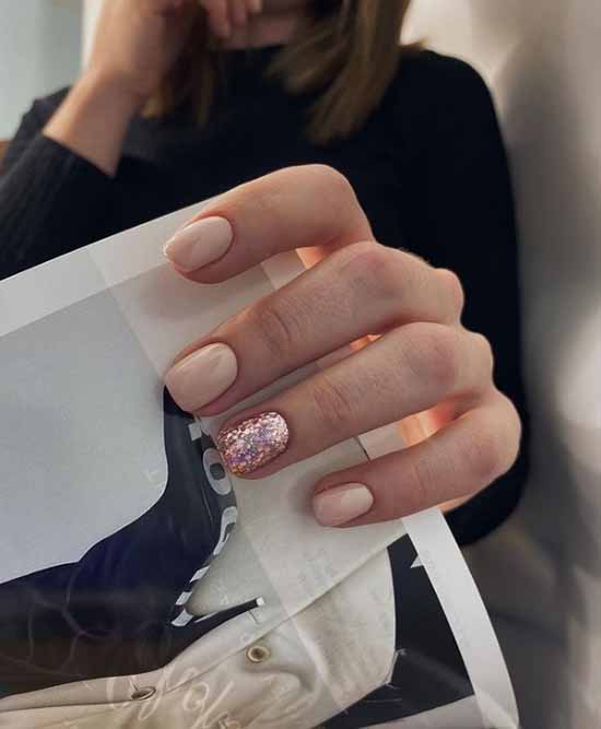 Elegant manicure 2021: photo, delicate nail design