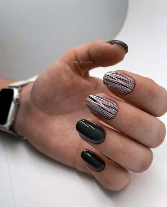 Elegant manicure 2021: photo, delicate nail design