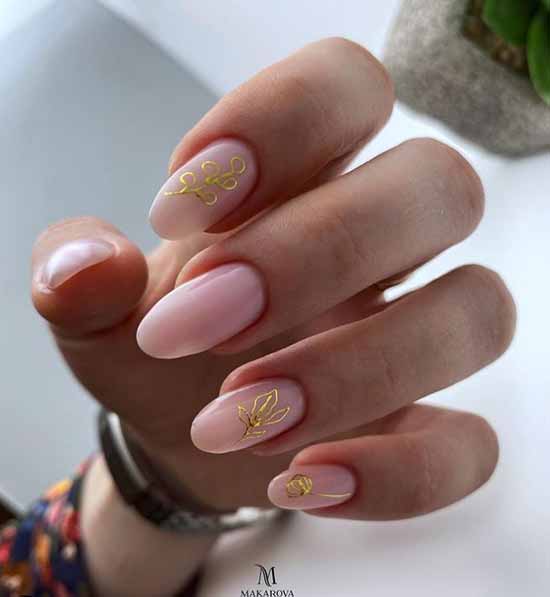 Elegant summer manicure