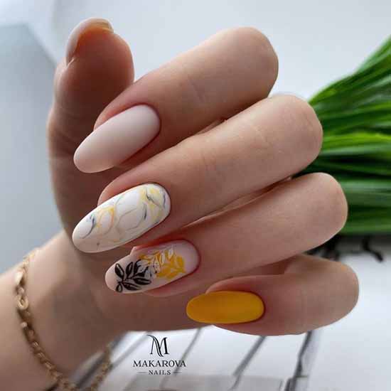 Elegant spring manicure