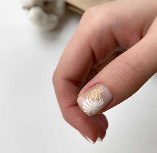 Elegant manicure 2021: photo, delicate nail design