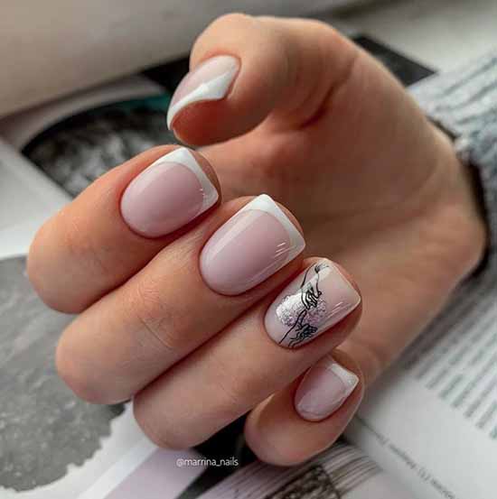 Elegant manicure 2021: photo, delicate nail design