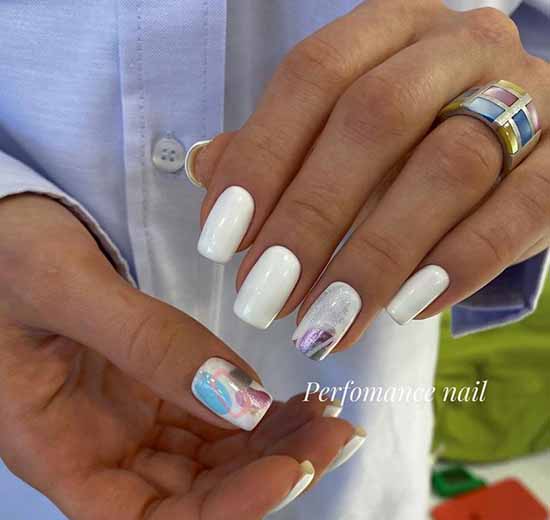 Elegant manicure 2021: photo, delicate nail design