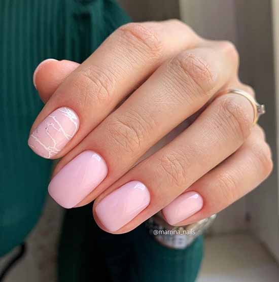 Elegant manicure 2021: photo, delicate nail design