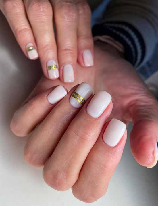 Elegant manicure 2021: photo, delicate nail design