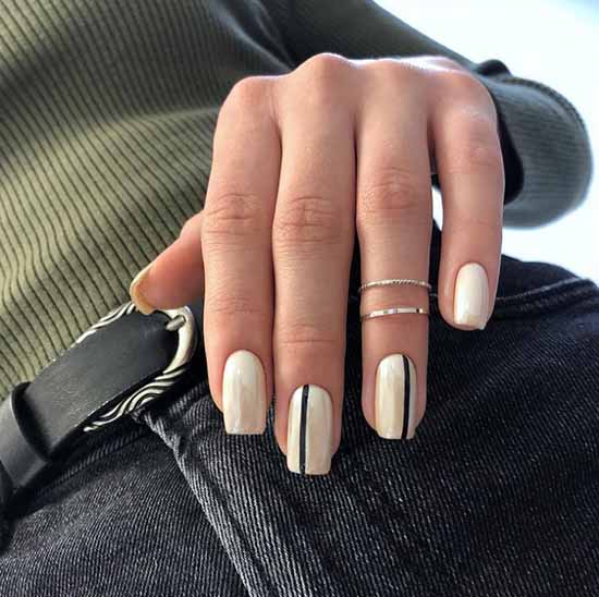 Elegant manicure 2021: photo, delicate nail design