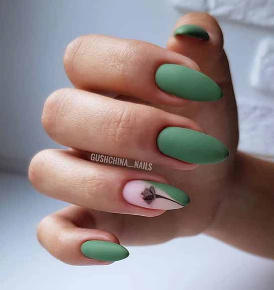 Khaki manicure: the best design, 100 photos, new items