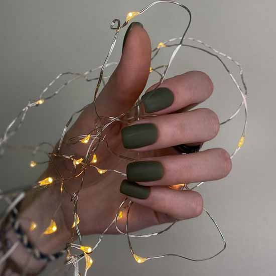 Khaki manicure: the best design, 100 photos, new items