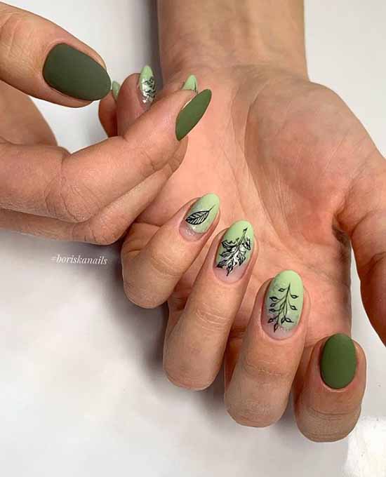 Khaki manicure: the best design, 100 photos, new items