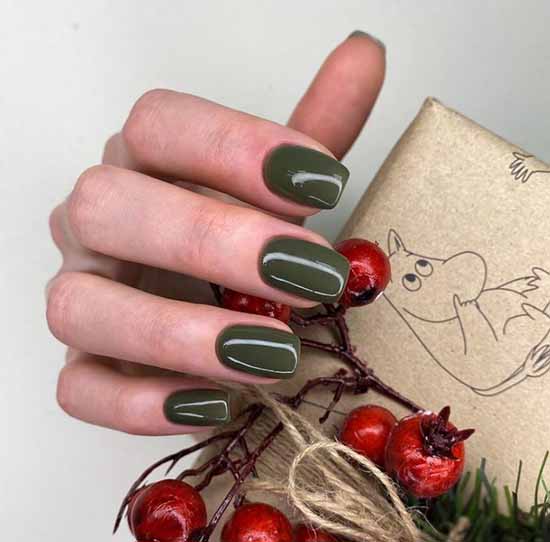 Khaki manicure: the best design, 100 photos, new items