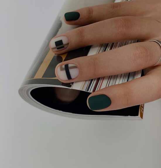 Khaki manicure: the best design, 100 photos, new items