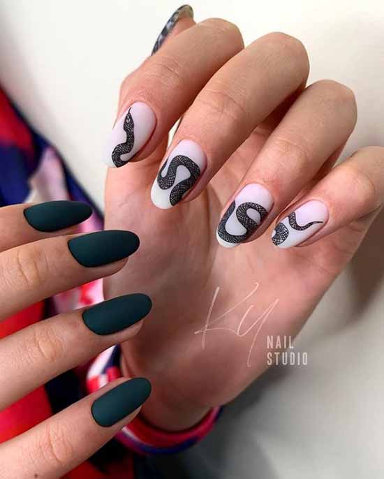 Khaki manicure: the best design, 100 photos, new items