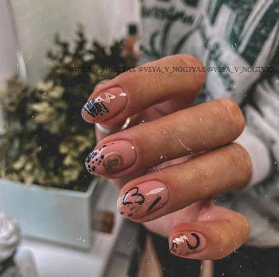 Manicure with a heart for Valentine's Day: photo 2021, design