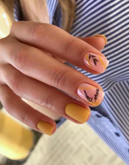 Yellow manicure fashion 2021