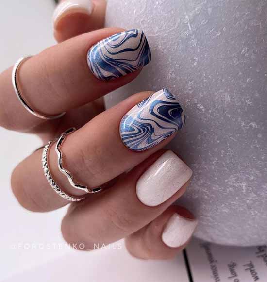 Stamping manicure trend zigzags