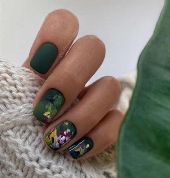 Green manicure novelties