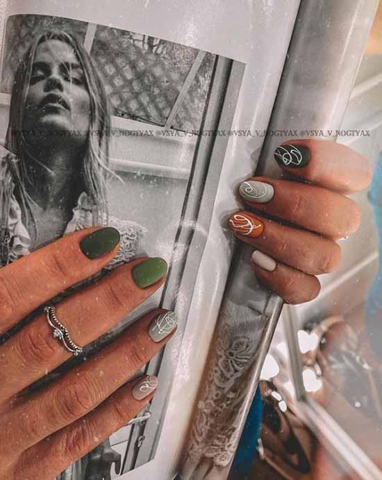 Manucure verte 2021: photo de nouveaux articles avec les meilleurs designs d'ongles