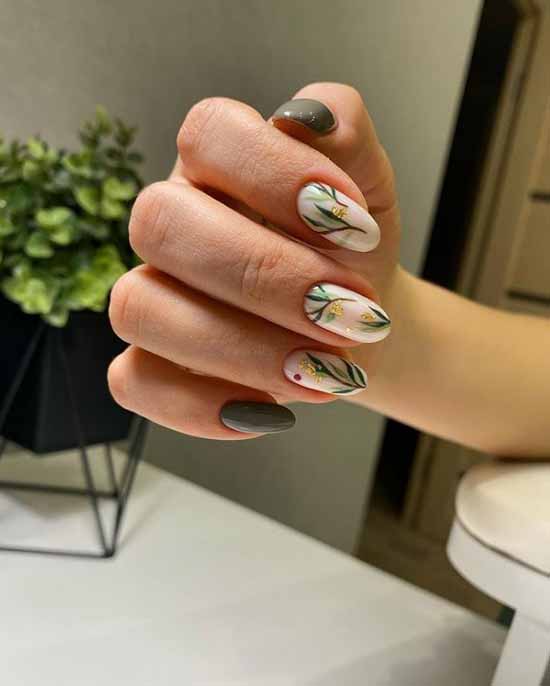 Green manicure 2021: photo of new items with the best nail designs