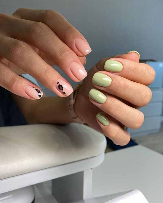 Manucure verte 2021: photo de nouveaux articles avec les meilleurs designs d'ongles