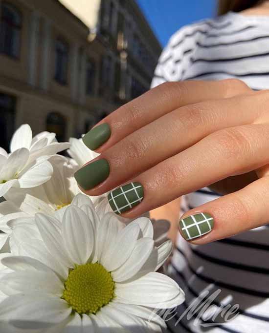 Green manicure 2021: photo of new items with the best nail designs