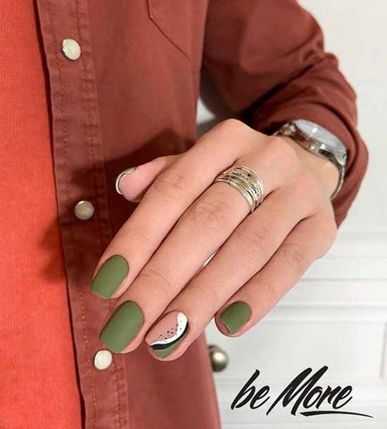 Green manicure 2021: photo of new items with the best nail designs