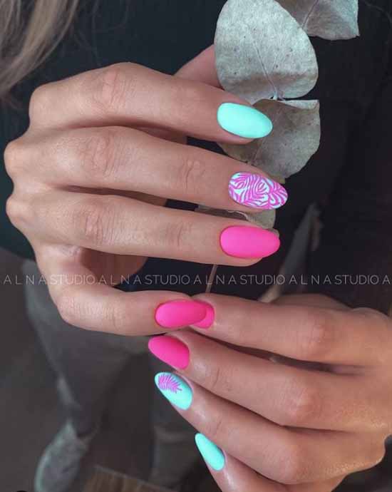 Green manicure 2021: photo of new items with the best nail designs