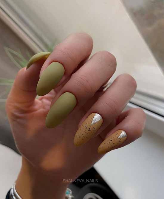 Green manicure 2021: photo of new items with the best nail designs