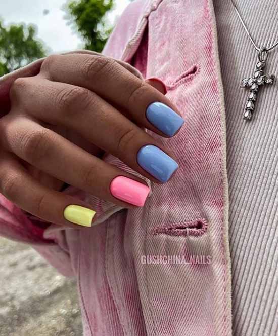 Yellow manicure 2021: photo with the most fashionable design