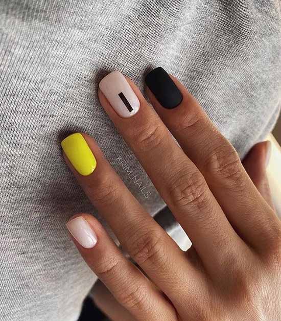 Yellow manicure 2021: photo with the most fashionable design