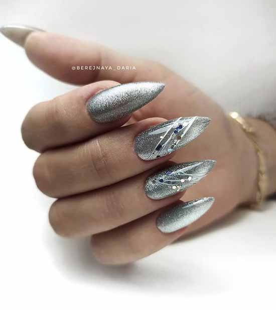 Cat's eye manicure with design 2021: photos, news