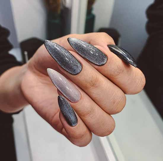 Long sharp nails design magnetic